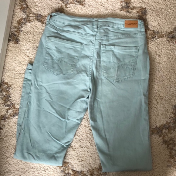 Teal Skinny Jeggings - Picture 2 of 2